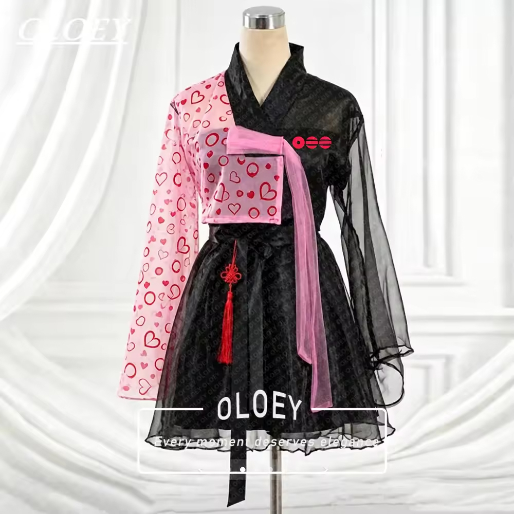 Modern Korean Lifestyle - OLOEY Gaun Pertunjukan Foto Korea Merah